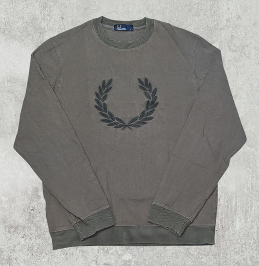 Fred Perry Men's Sweatshirt Jumper - Khaki - Size Small