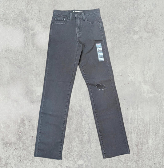 Levi's Women's 724 High Rise Straight Jeans - Grey - Size 25W 30L