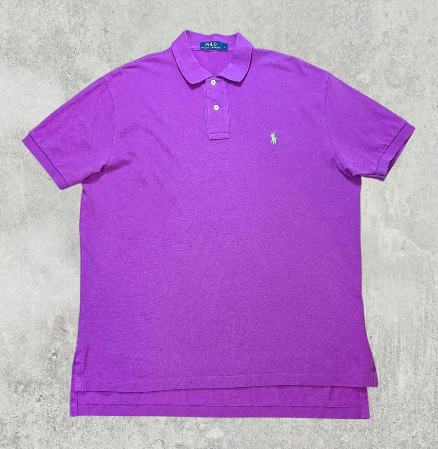 Ralph Lauren Men's Polo T Shirt - Purple - Size Large