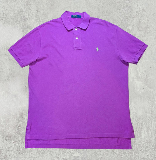Ralph Lauren Men's Polo T Shirt - Purple - Size Large