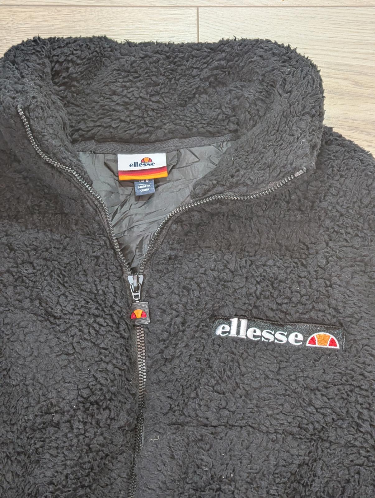 Ellesse Women's Puffer Fleece Jacket - Black - Size 6
