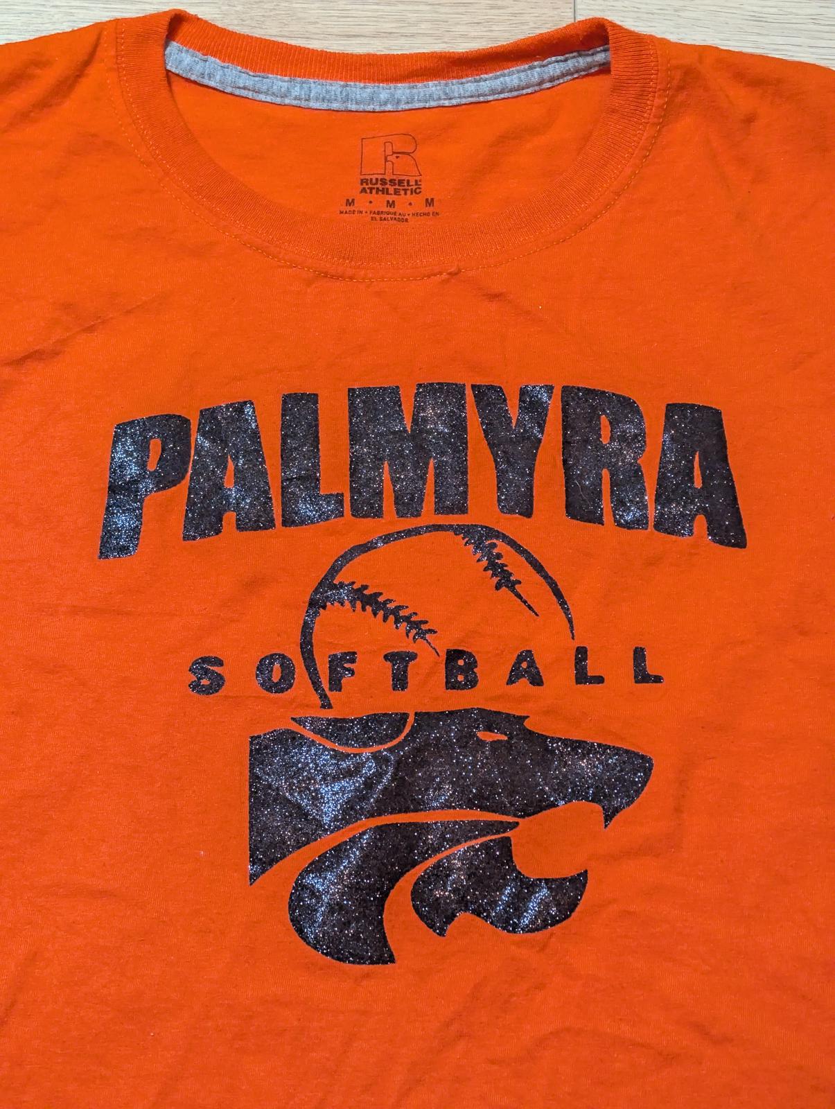 Russell Athletic Men's Palmyra Softball T Shirt - Orange - Size Medium