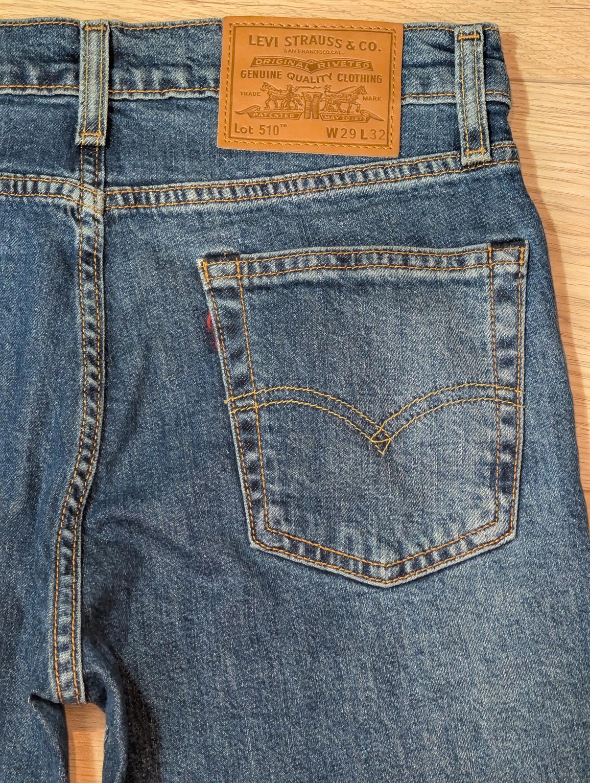 Levi's Men's 510 Premium Skinny Jeans - Blue - Size 29W 32L
