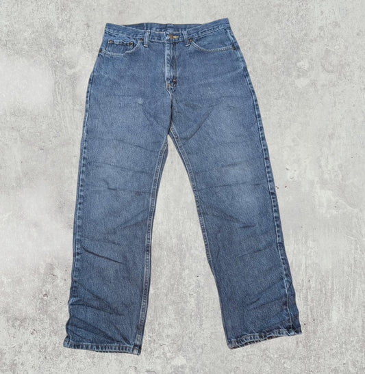 Wrangler Men's Straight Jeans - Blue - Size 33W 30L