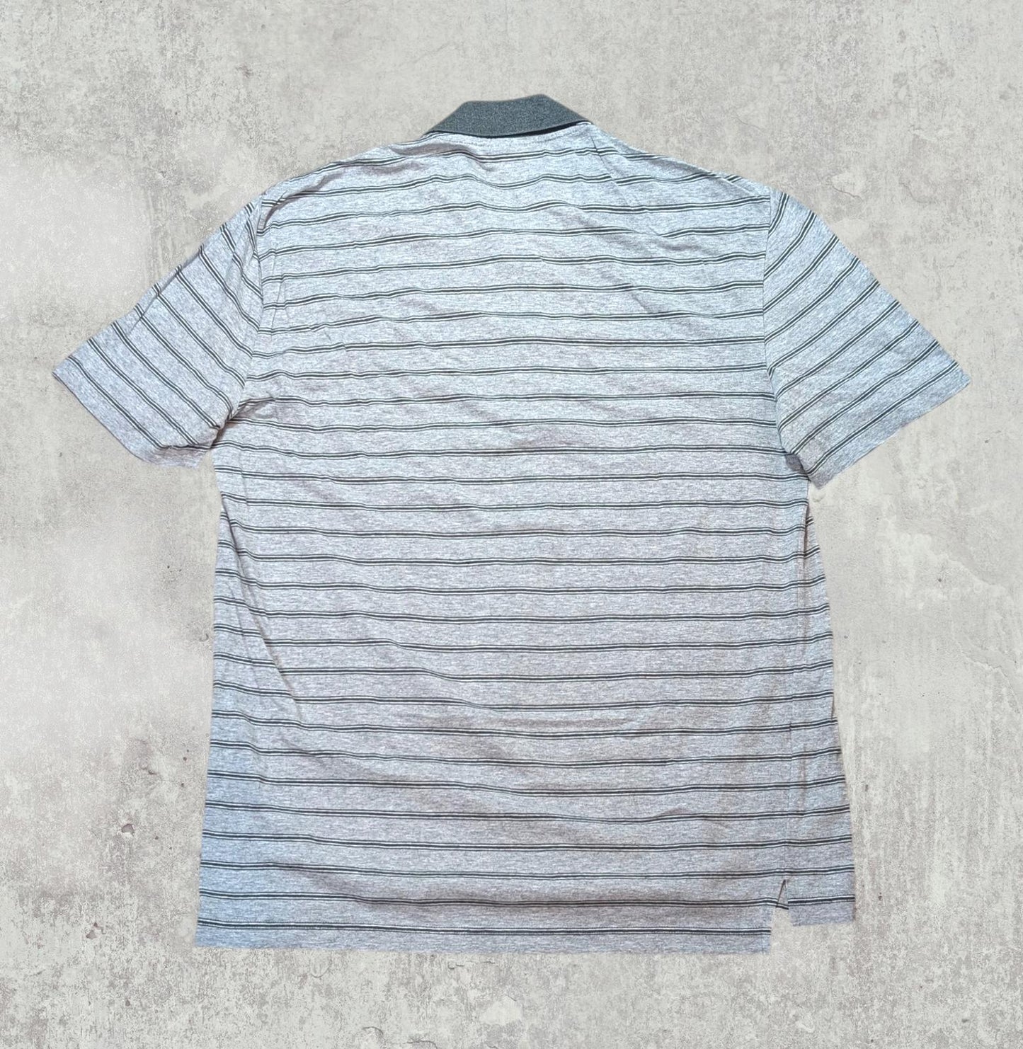 Lacoste Men's Striped Polo T Shirt - Grey - Size 3 / Small