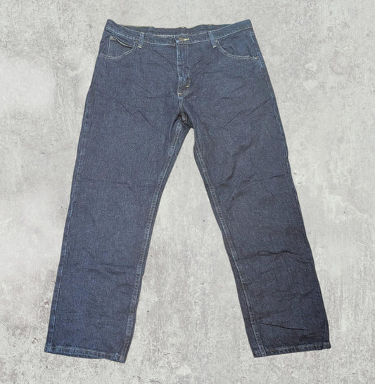 Wrangler Men's Straight Jeans - Blue - Size 38W 29L