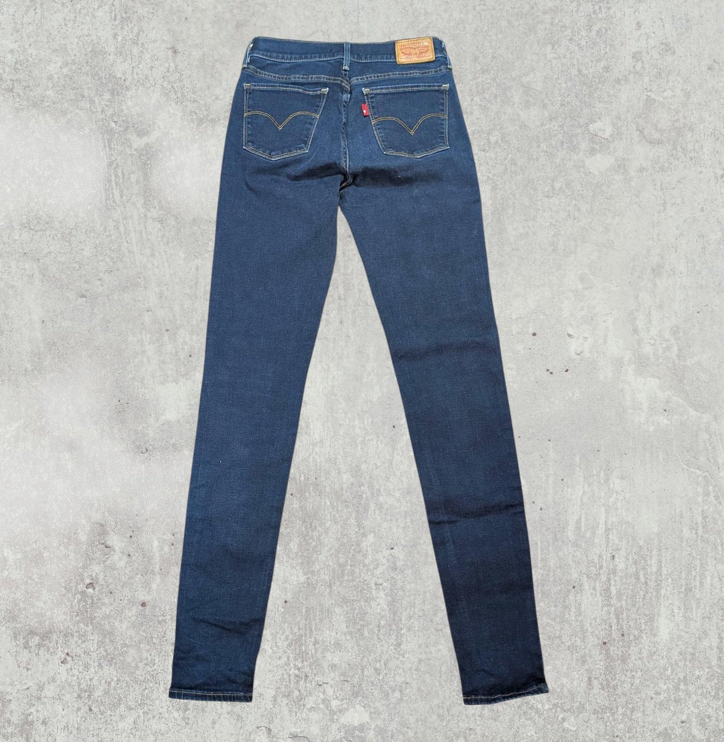 Levi's Women's 710 Super Skinny Jeans - Blue - Size 27W 32L