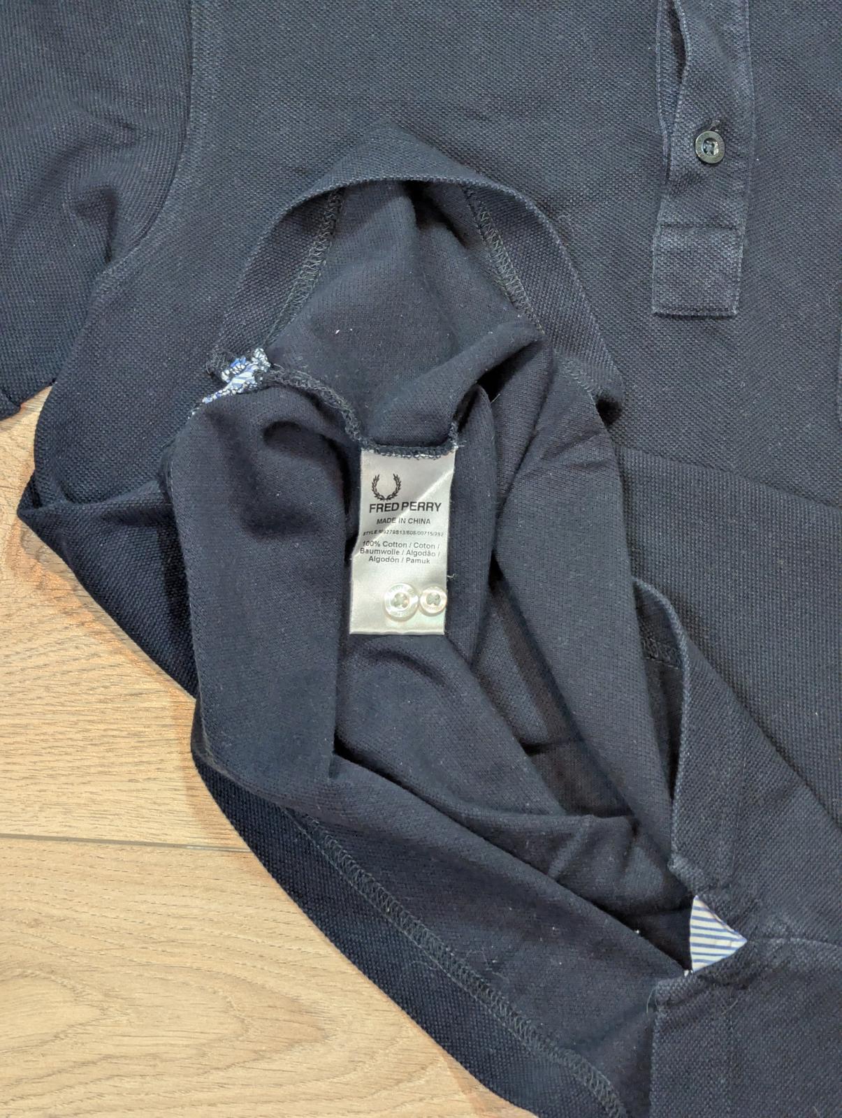 Fred Perry Men's Slim Fit Polo T Shirt - Navy - Size Medium