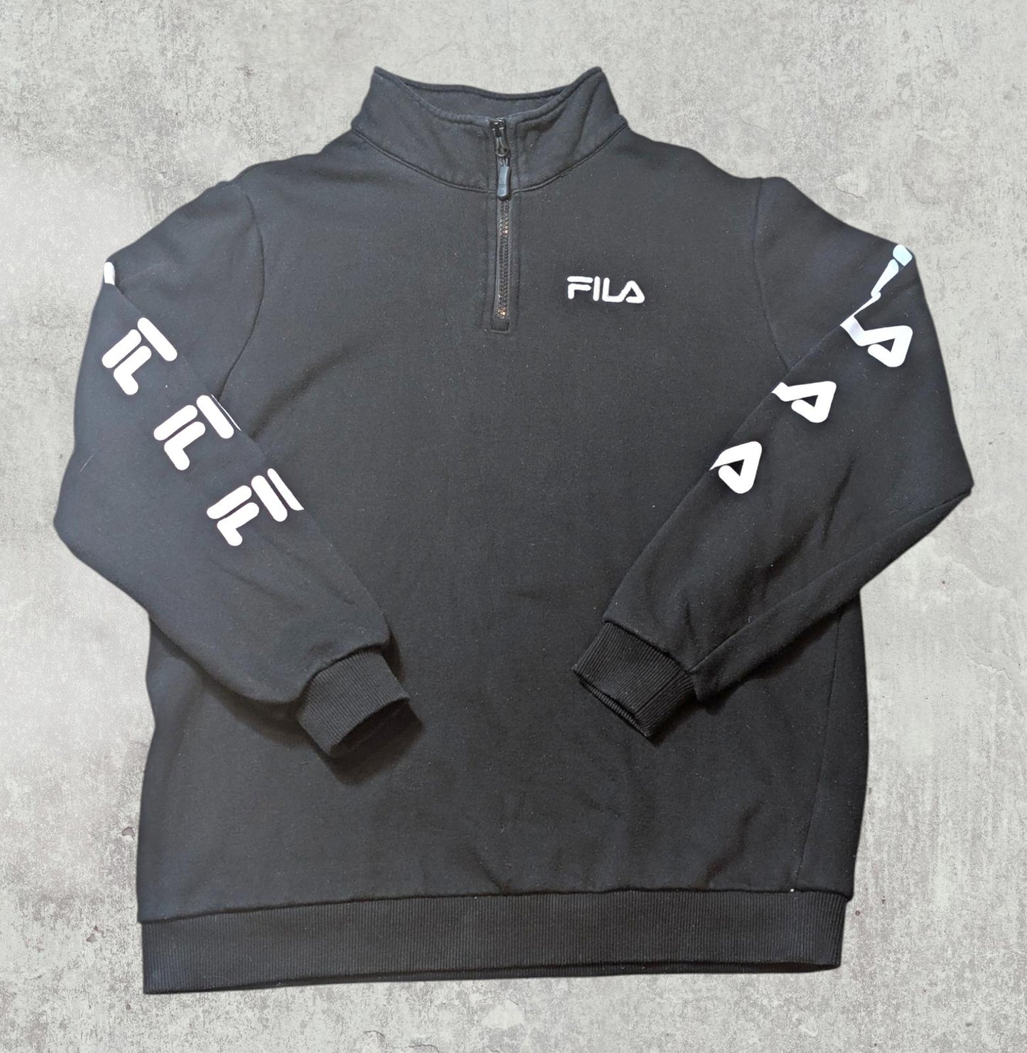Fila Women's 1/4 Jumper - Black - Size XS
