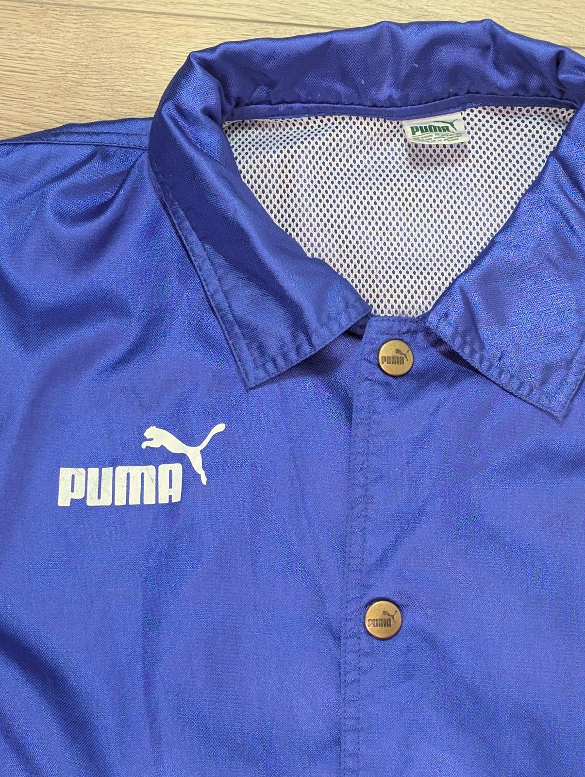 Puma Men's Vintage Coach Jacket - Blue - Size XXL