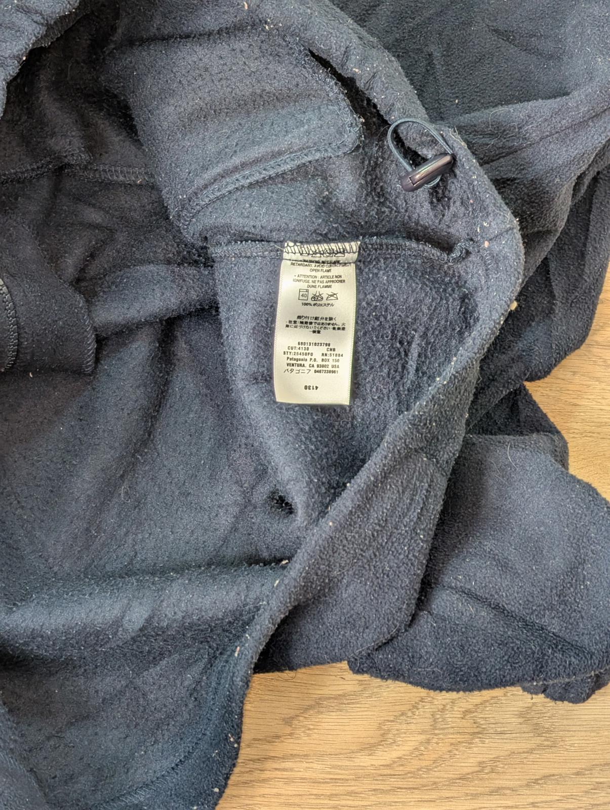 Patagonia Men's Fleece Jacket - Navy - Size Large