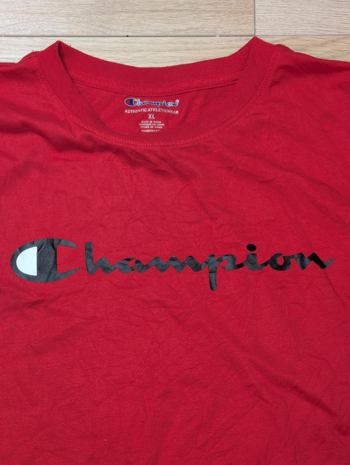Champion Kids T Shirt - Red - Size XL
