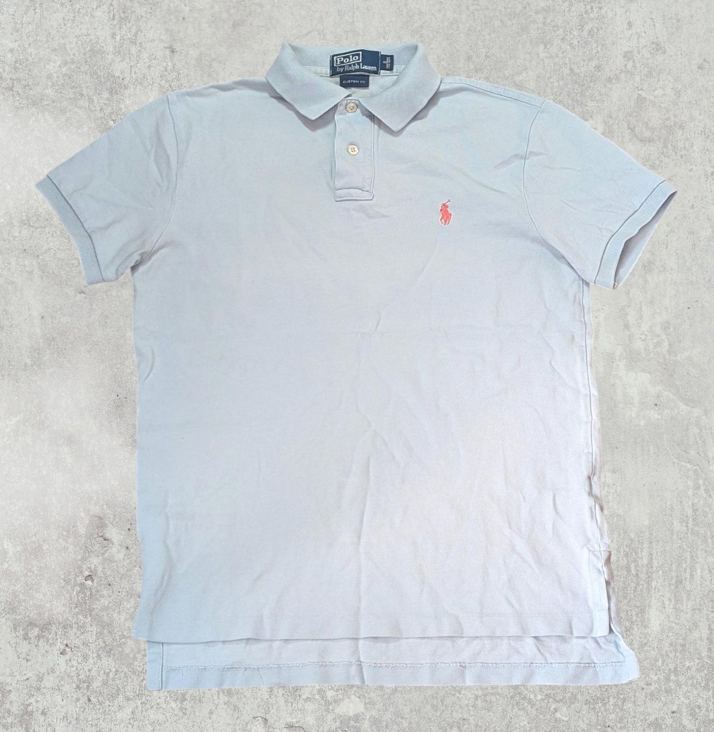 Ralph Lauren Men's Custom Fit Polo T Shirt - Blue - Size Small