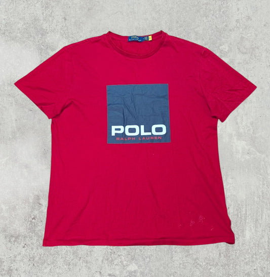 Ralph Lauren Men's T Shirt - Red - Size Medium