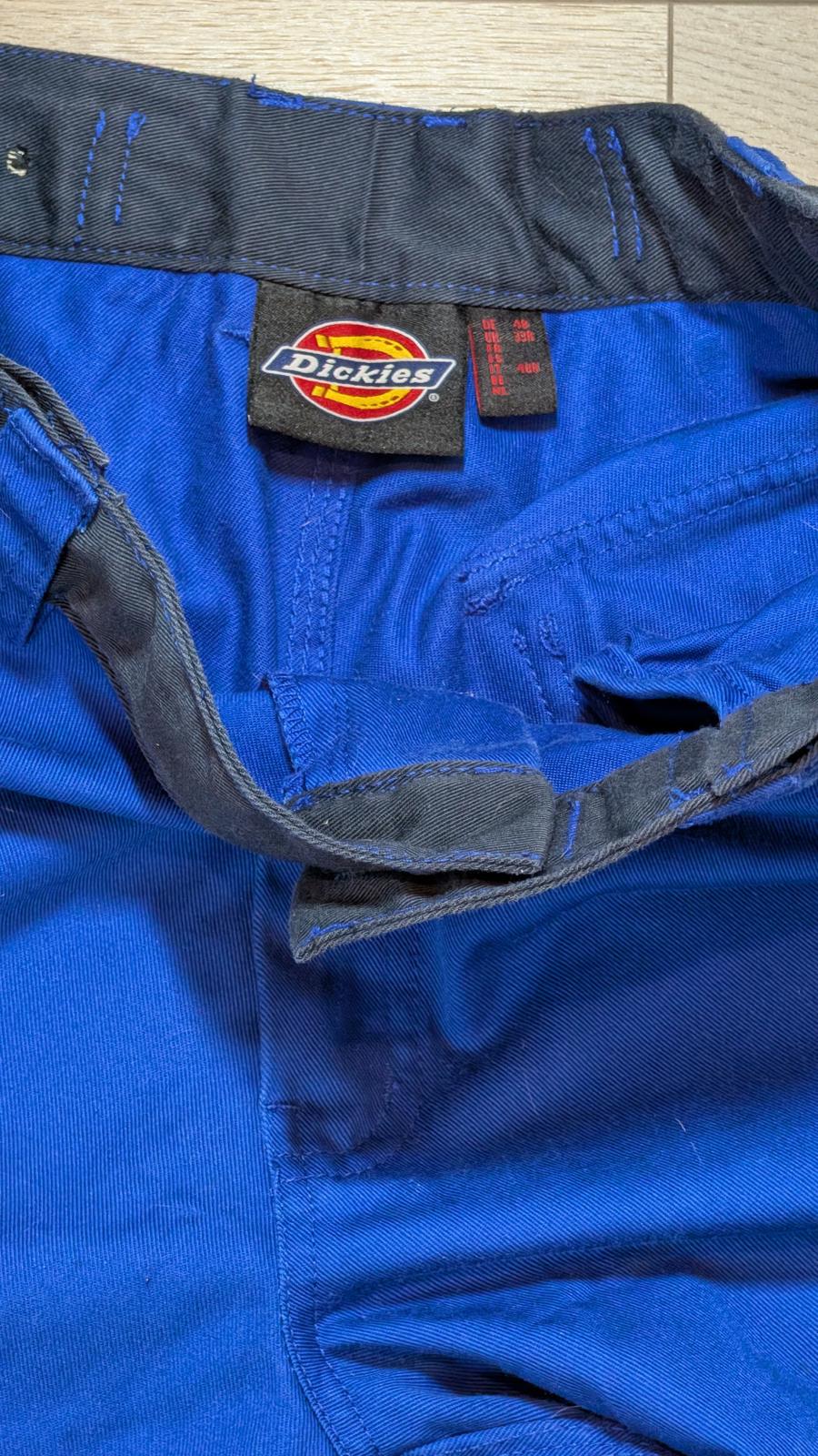 Dickies Men's Workwear Cargo Trousers - Blue - Size 33W 31L