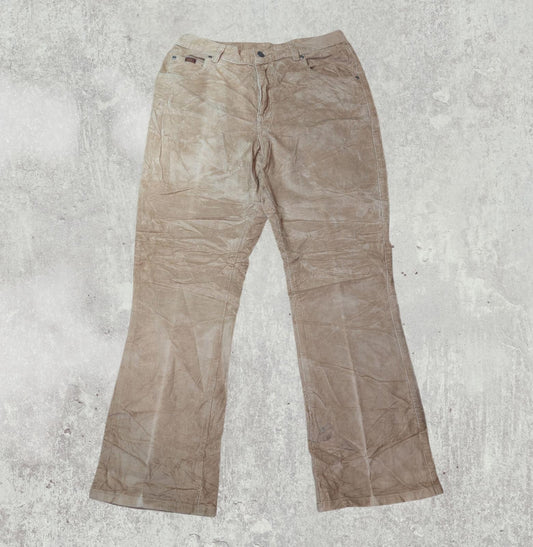 Lee Women's Corduroy Trousers - Khaki - Size 31W 30L