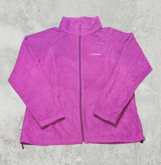 Columbia Women's Fleece Jacket - Pink - Size XL