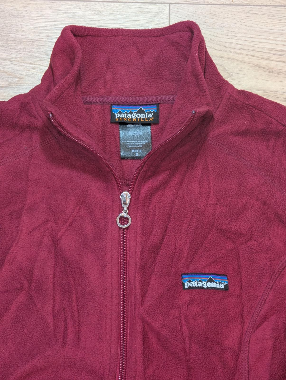 Patagonia Men's Fleece Vest Jacket - Burgundy - Size Small