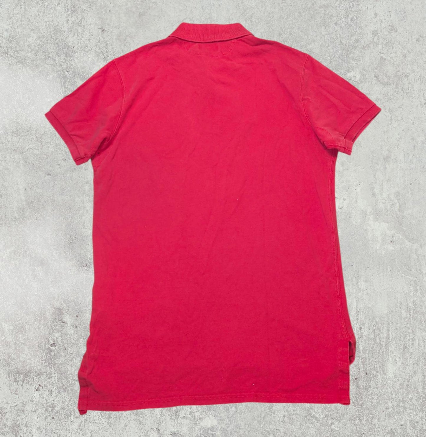 Ralph Lauren Men's Custom Fit Polo T Shirt - Red - Side Medium