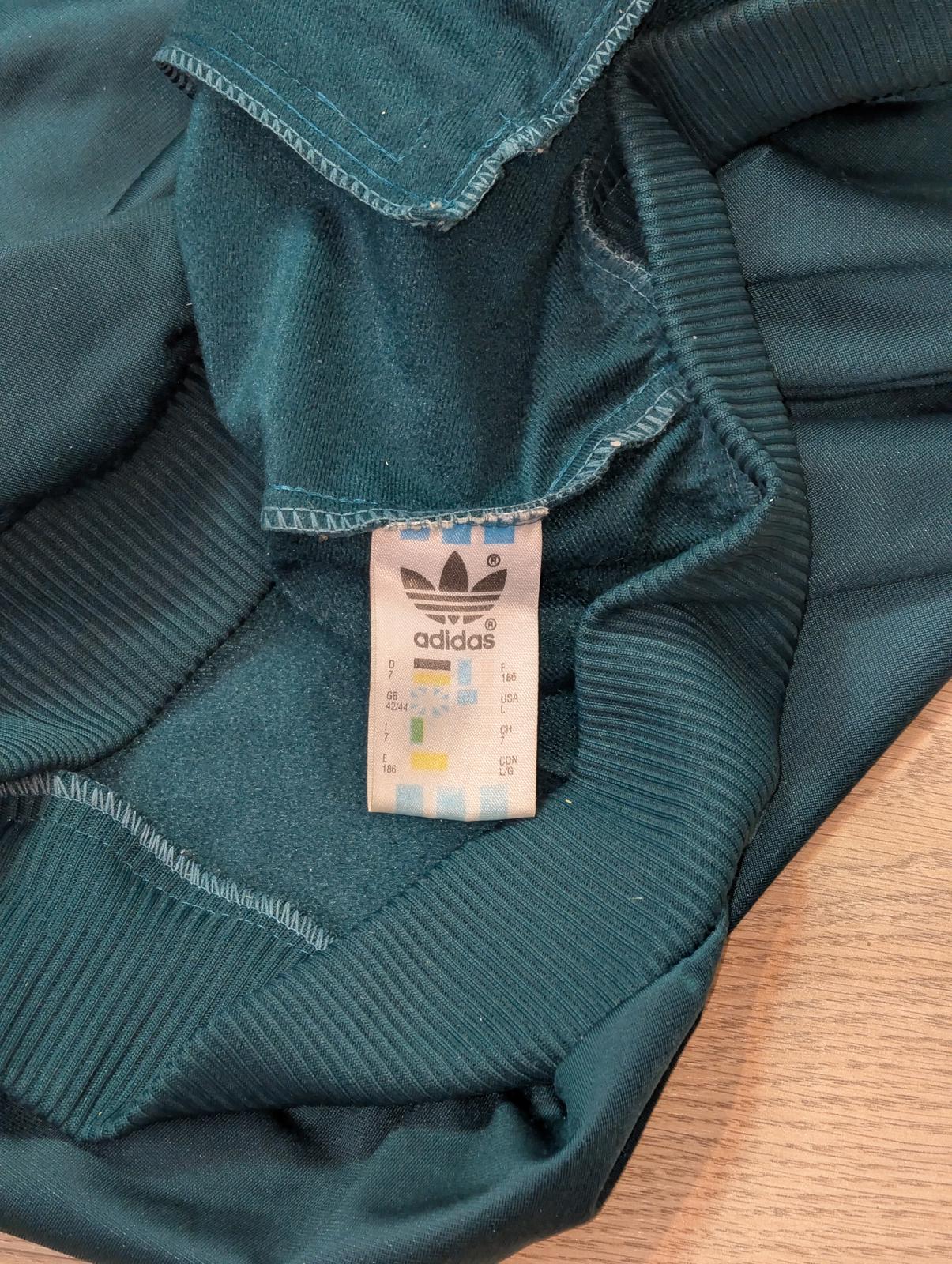 Adidas Men's D8 F192 Vintage Track Jacket - Green - Size XL