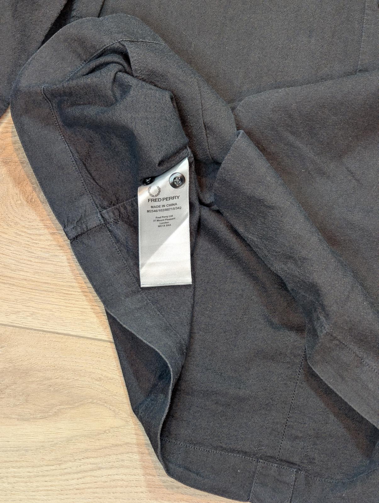 Fred Perry Men's Shirt - Grey - Size Medium