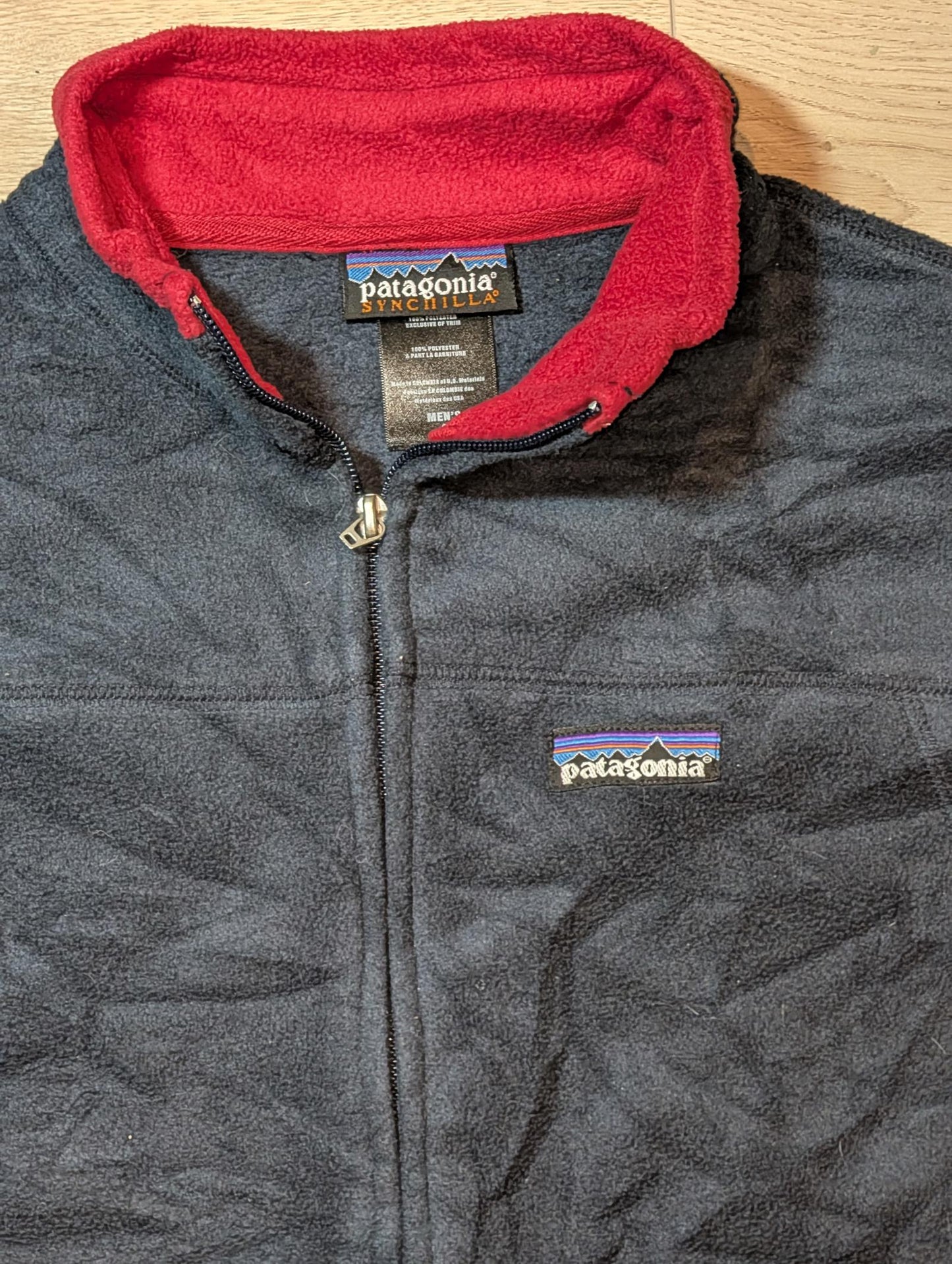 Patagonia Men's Synchilla Fleece Jacket - Navy - Size Small