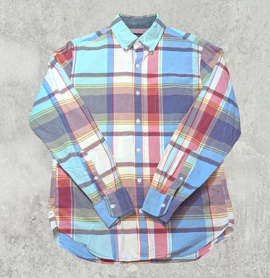 J. Crew Men's Check Shirt - Multicolored - Size Small