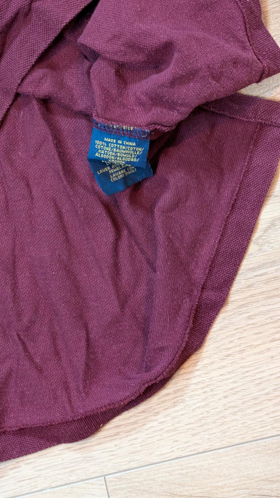 Ralph Lauren Men's Slim Fit Polo T Shirt - Burgundy - Size Large