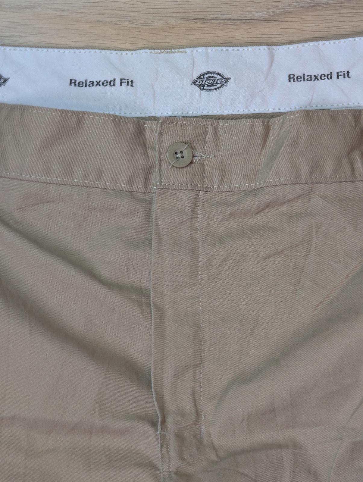 Dickies Men's Relaxed Fit Cargo Shorts - Beige - Size 42W