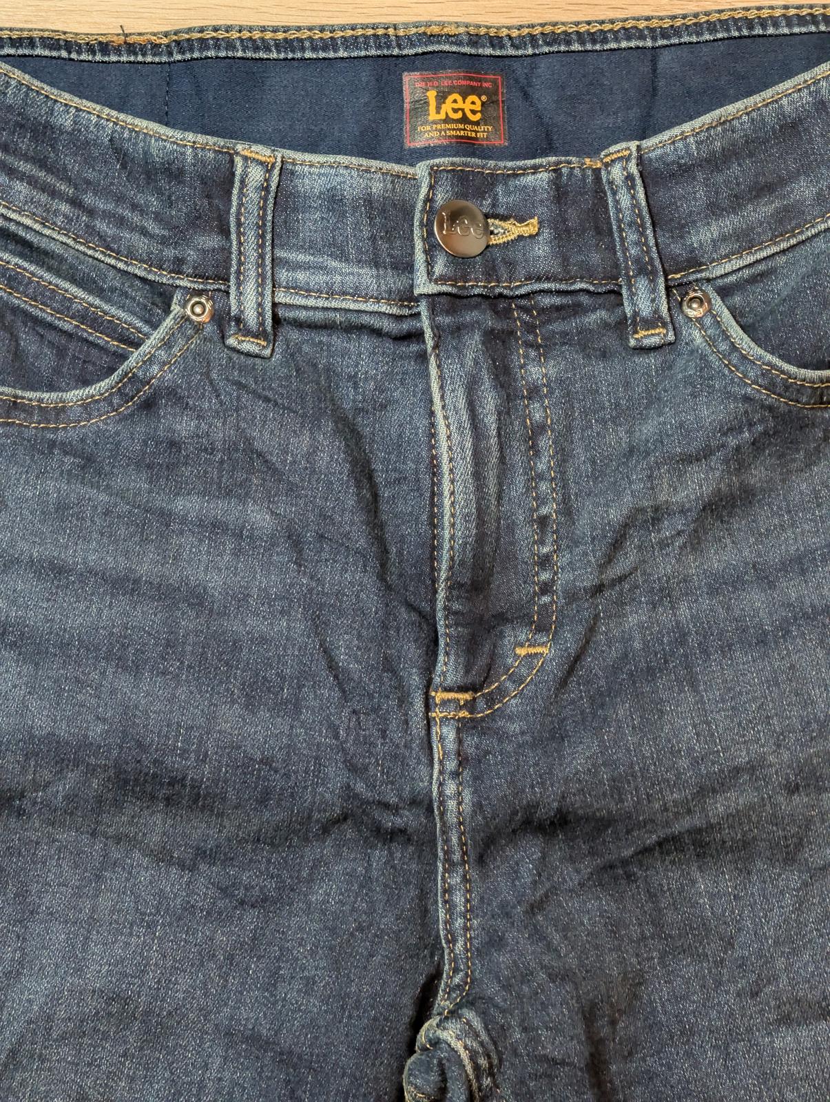Lee Women's Straight Jeans - Blue - Size 28W 28L