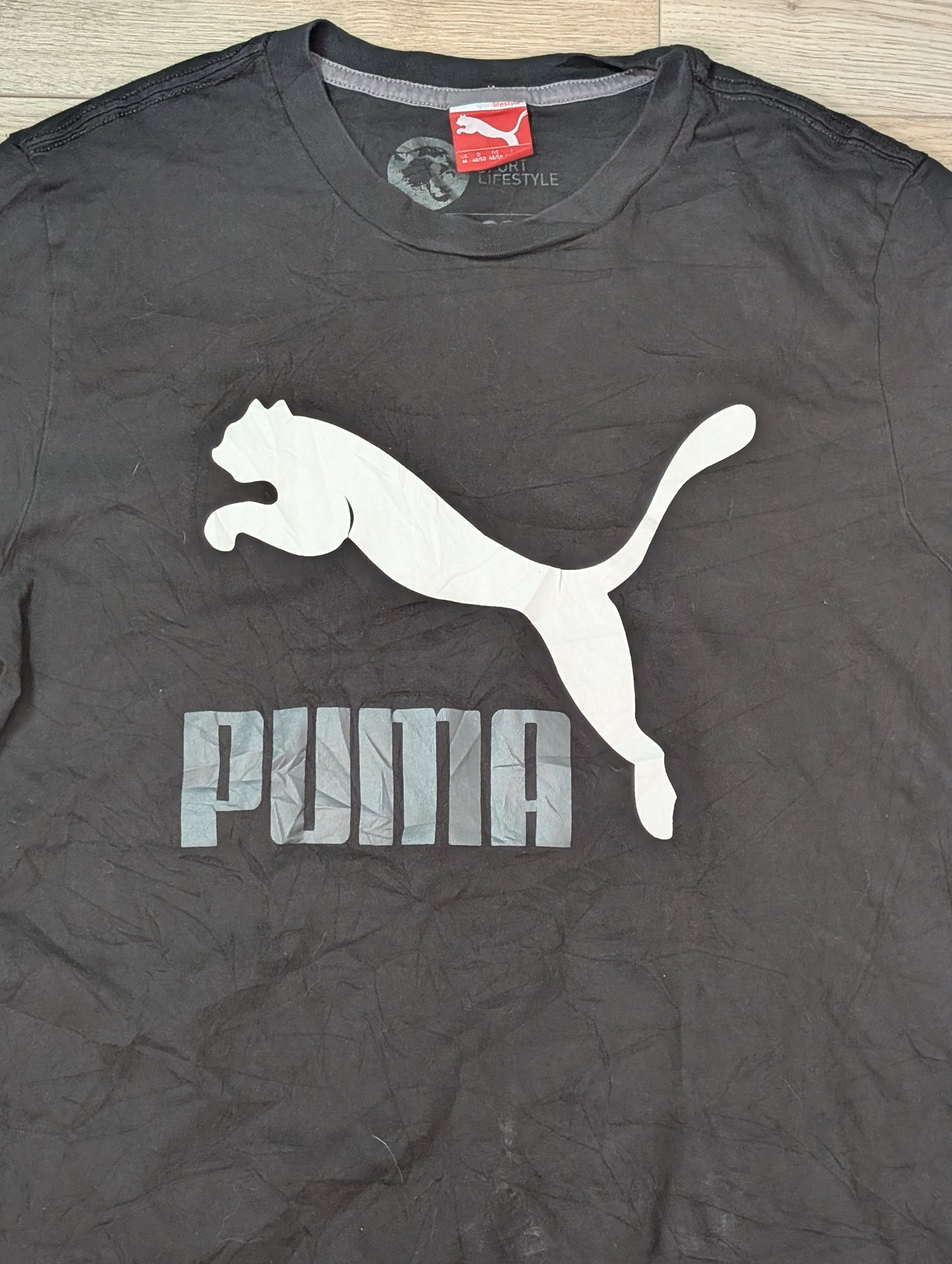 Puma Men's T Shirt - Black - Size Medium