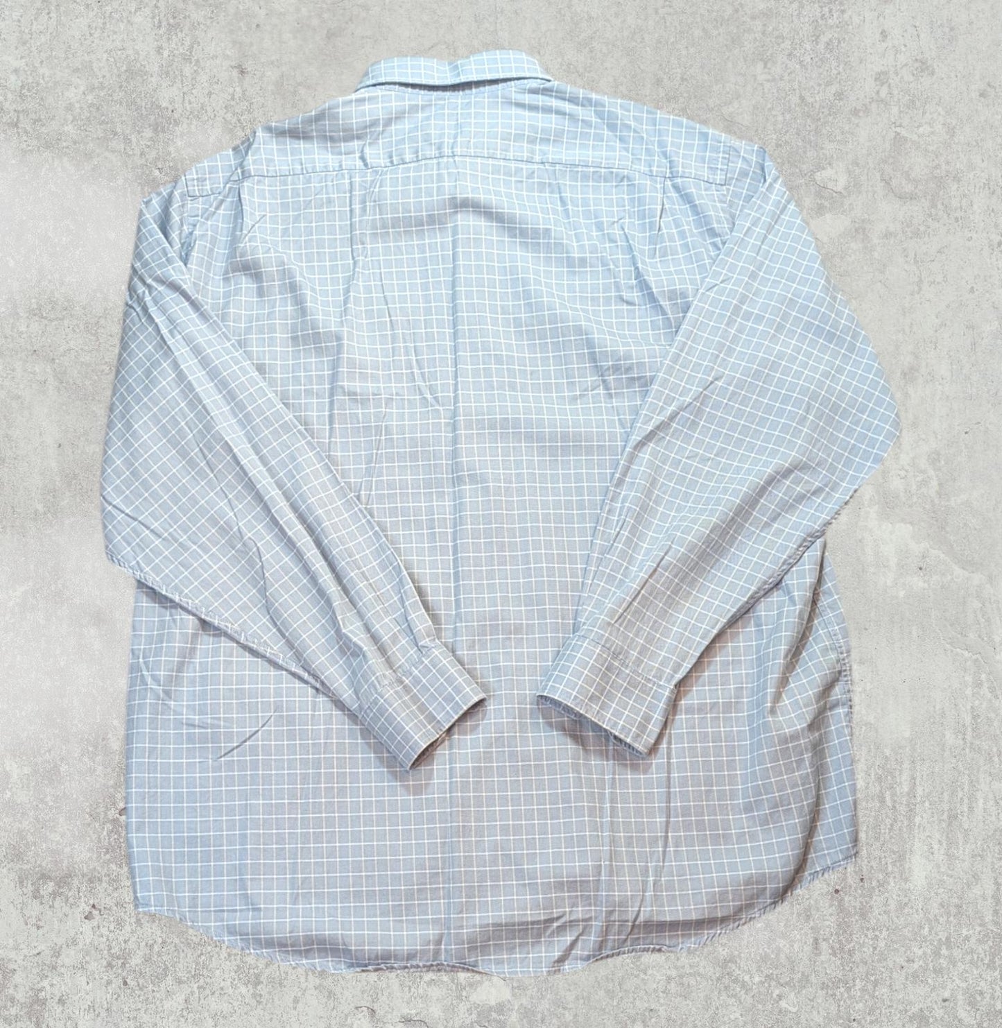 Lacoste Men's Check Shirt - Blue - Size Large