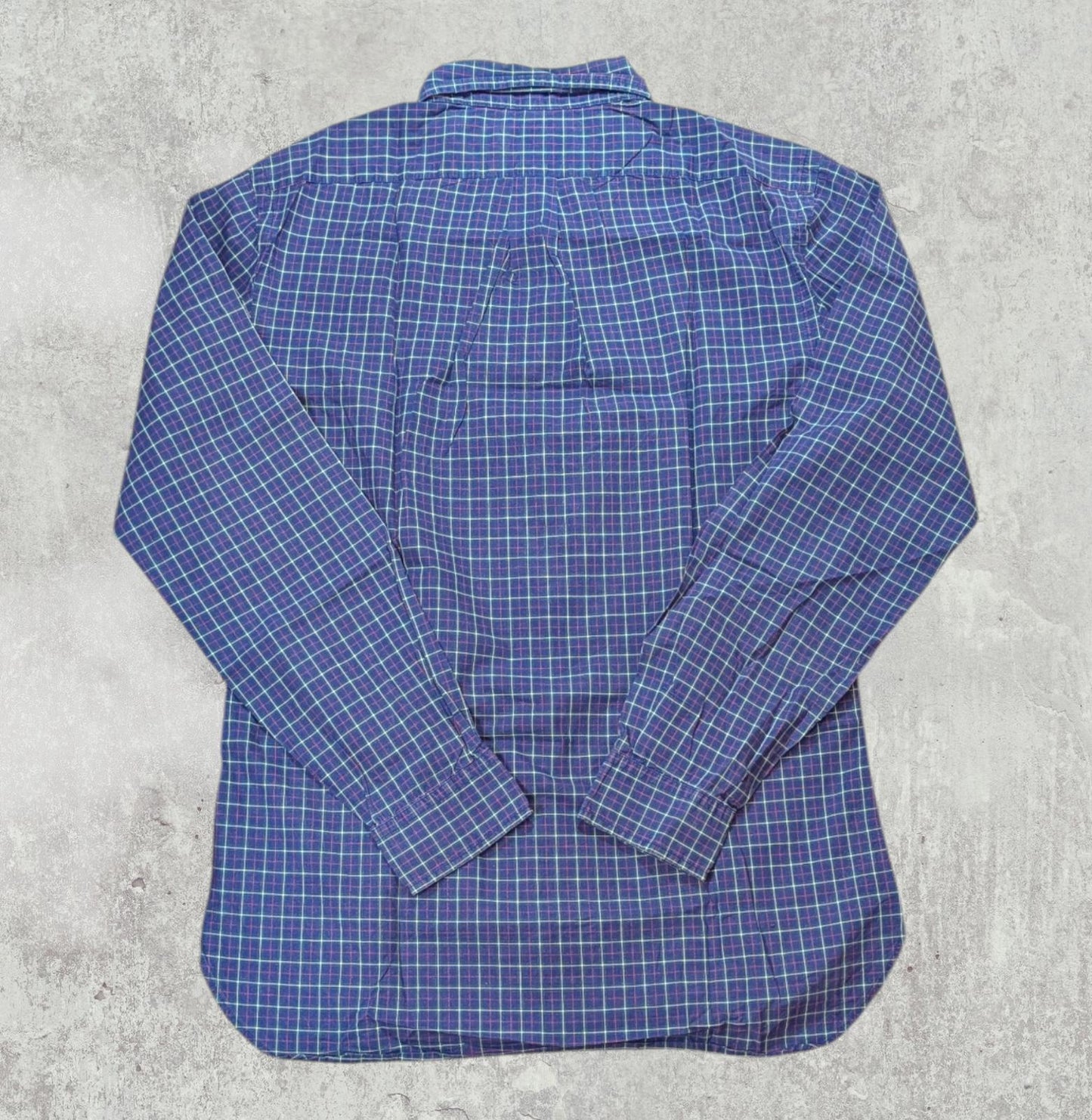 Ralph Lauren Men's Slim Fit Check Shirt - Blue - Size Medium
