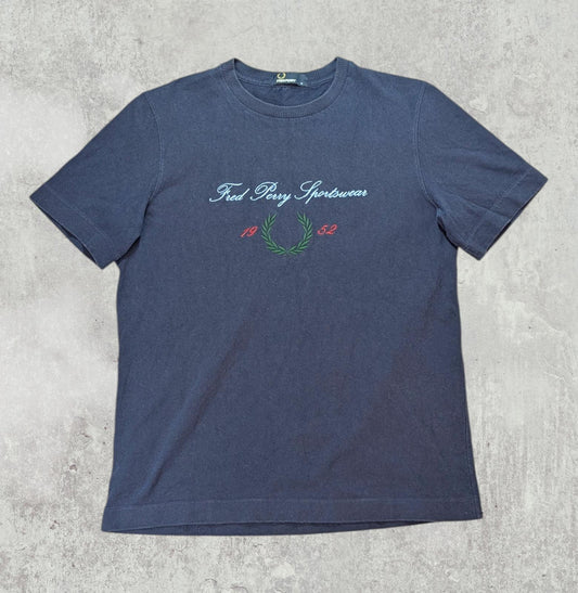 Fred Perry Men's T Shirt - Navy - Size Medium
