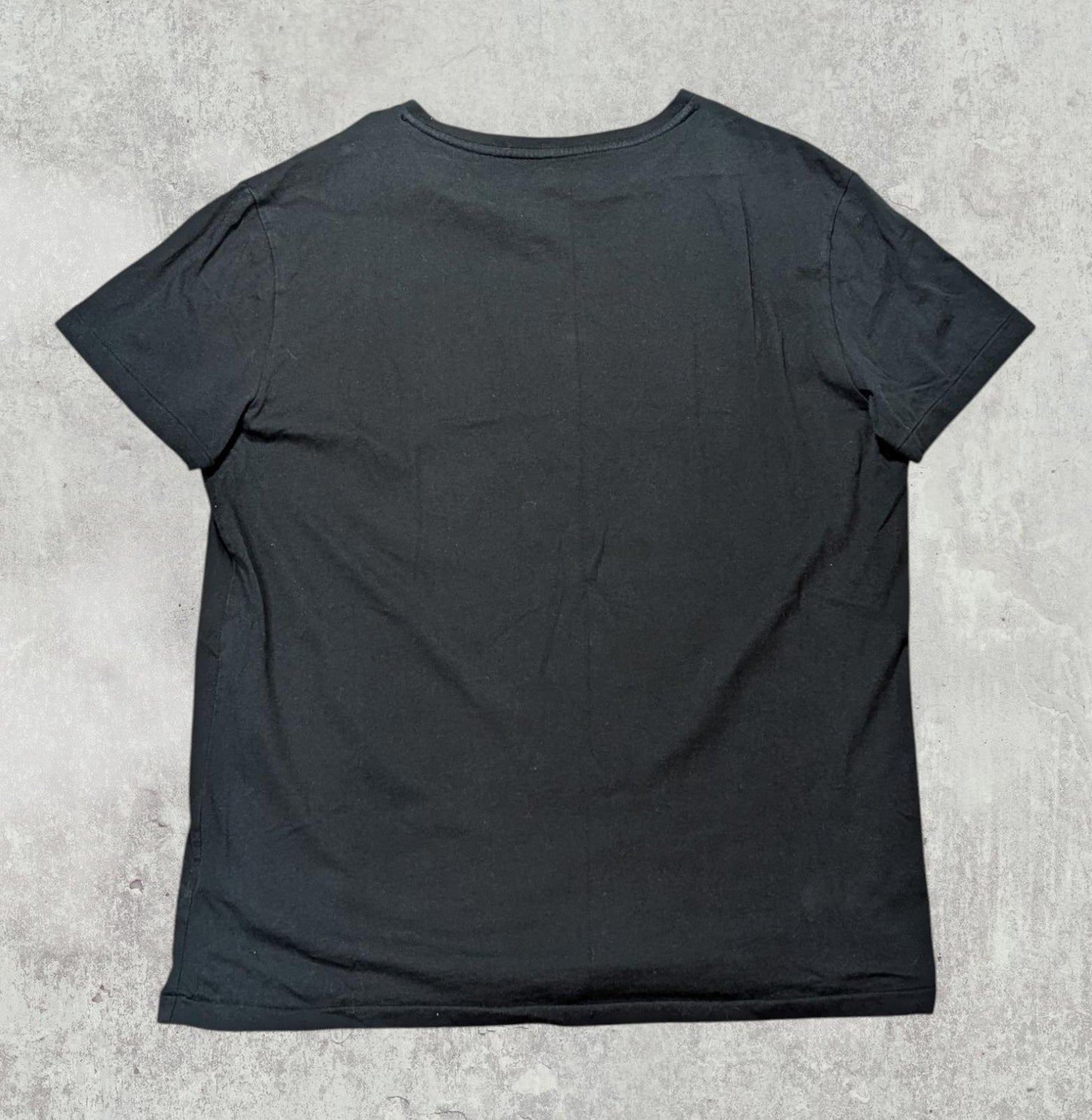 Ralph Lauren Men's V Neck T Shirt - Black - Size Medium