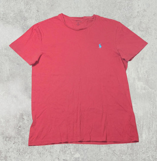 Ralph Lauren Men's Custom Fit T Shirt - Red - Size Small