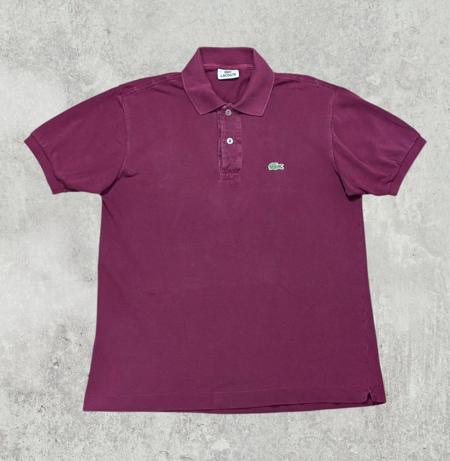 Lacoste Men's Polo T Shirt - Burgundy - Size 3 / Small