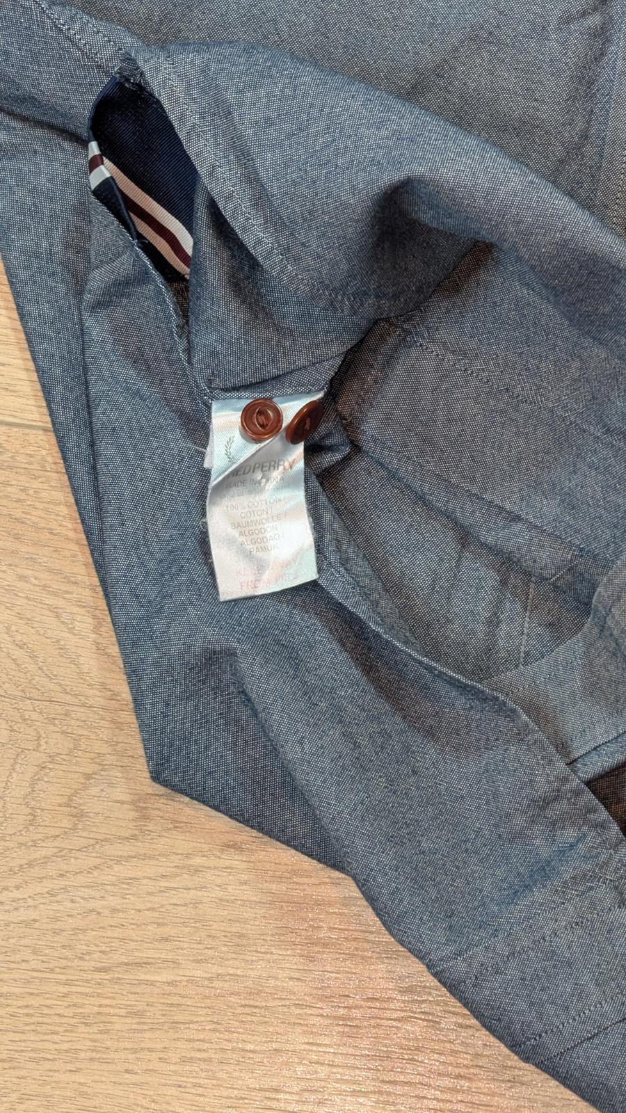 Fred Perry Men's Shirt - Blue - Size Small