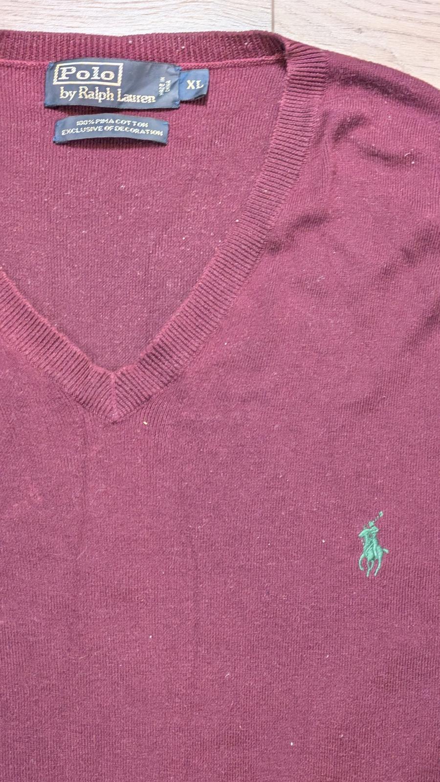 Ralph Lauren Men's Sweatshirt Jumper - Burgundy - Size XL