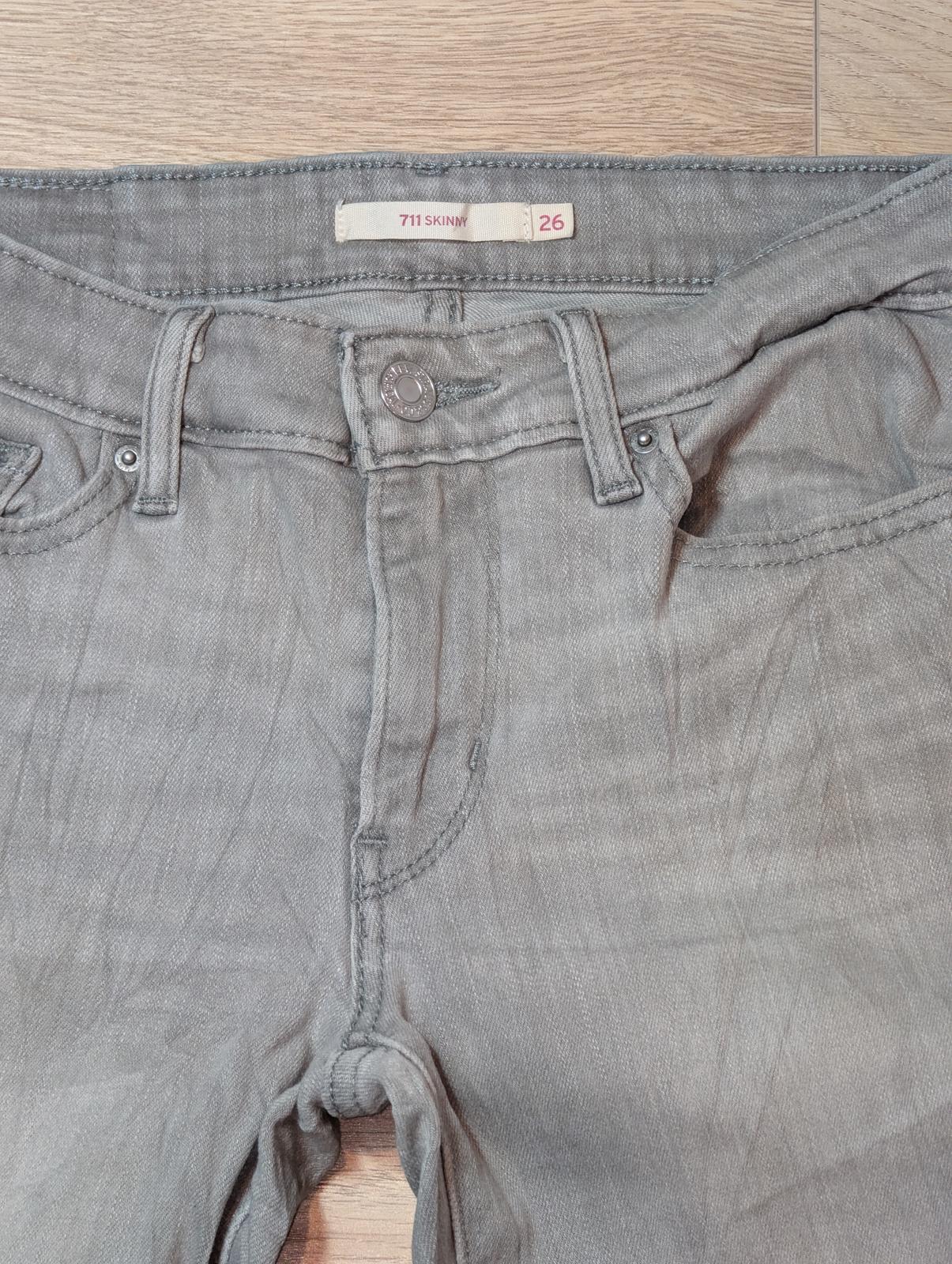 Levi's Women's 711 Skinny Jeans - Grey - Size 26W 32L