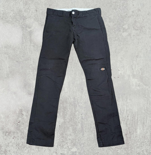 Dickies Men's Skinny Straight Trousers - Black - Size 30W 30L