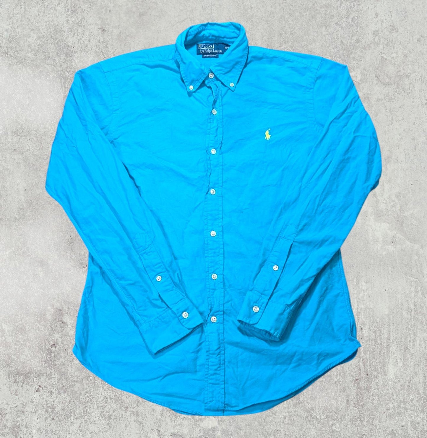 Ralph Lauren Men's Custom Fit Shirt - Green - Size Small