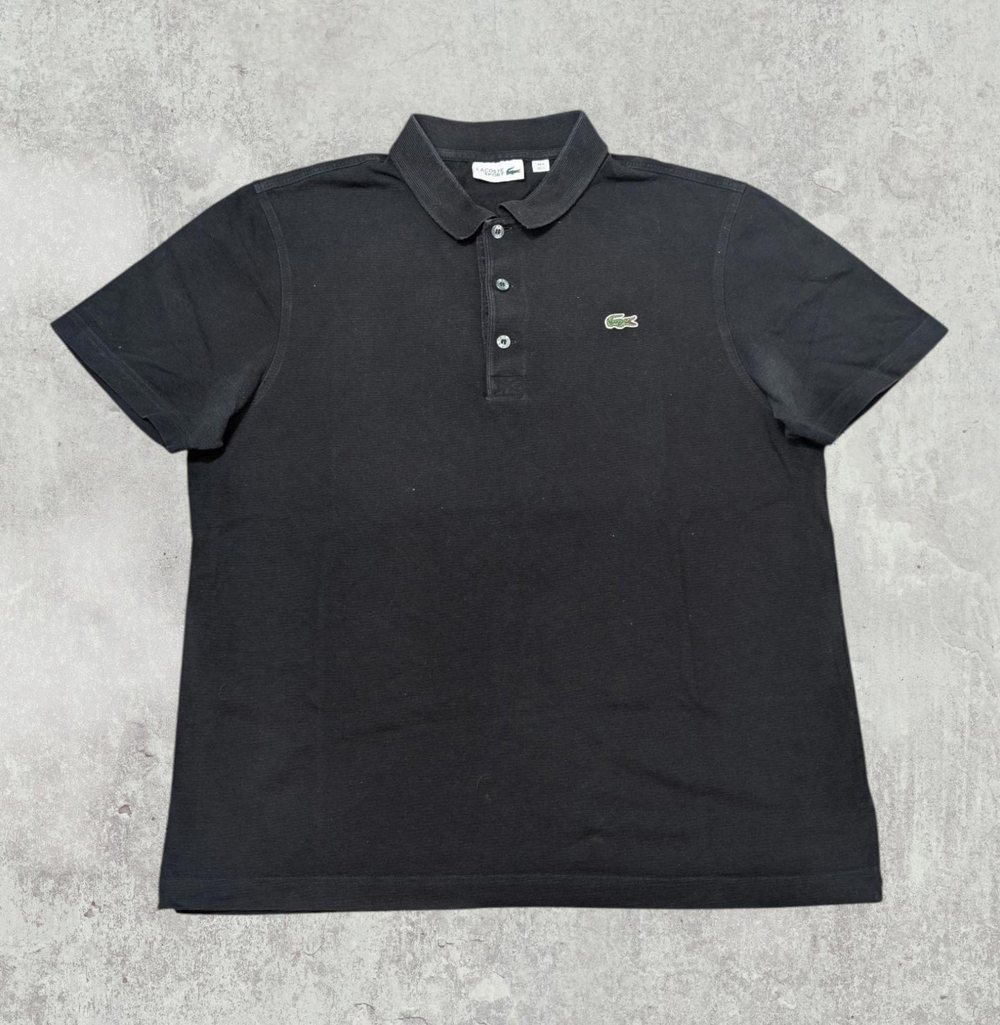 Lacoste Men's Polo T Shirt - Black - Size 6 / XL