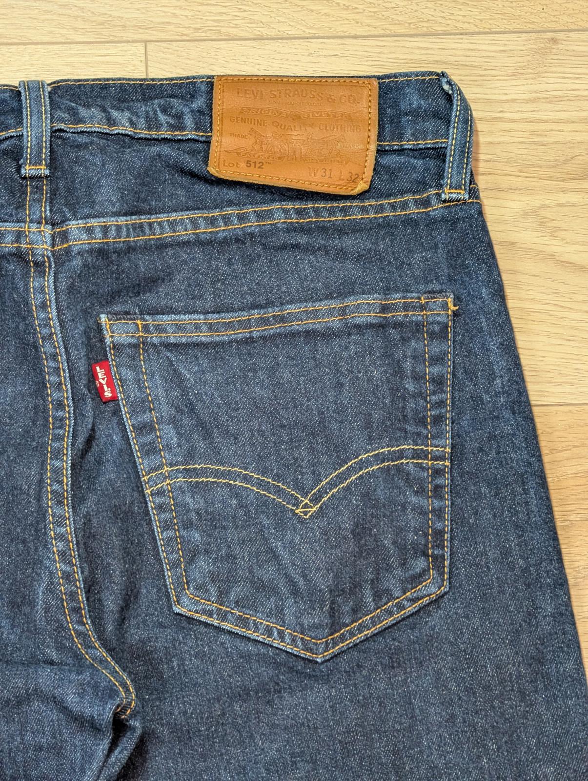 Levi's Men's 512 Slim Tapered Jeans - Blue - Size 31W 32L