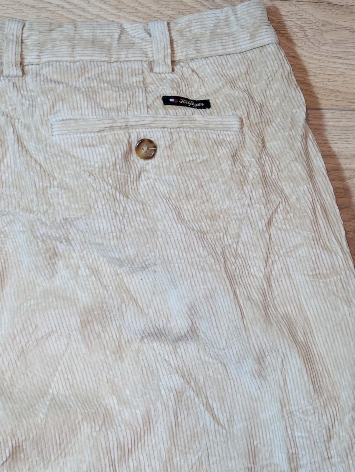 Tommy Hilfiger Men's Corduroy Trousers - Beige - Size 40W 32L