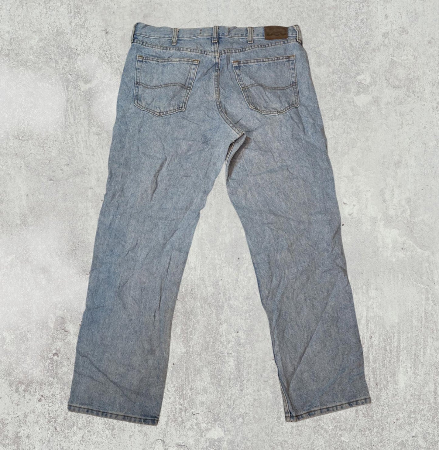 Lee Men's Straight Jeans - Blue - Size 36W 30L