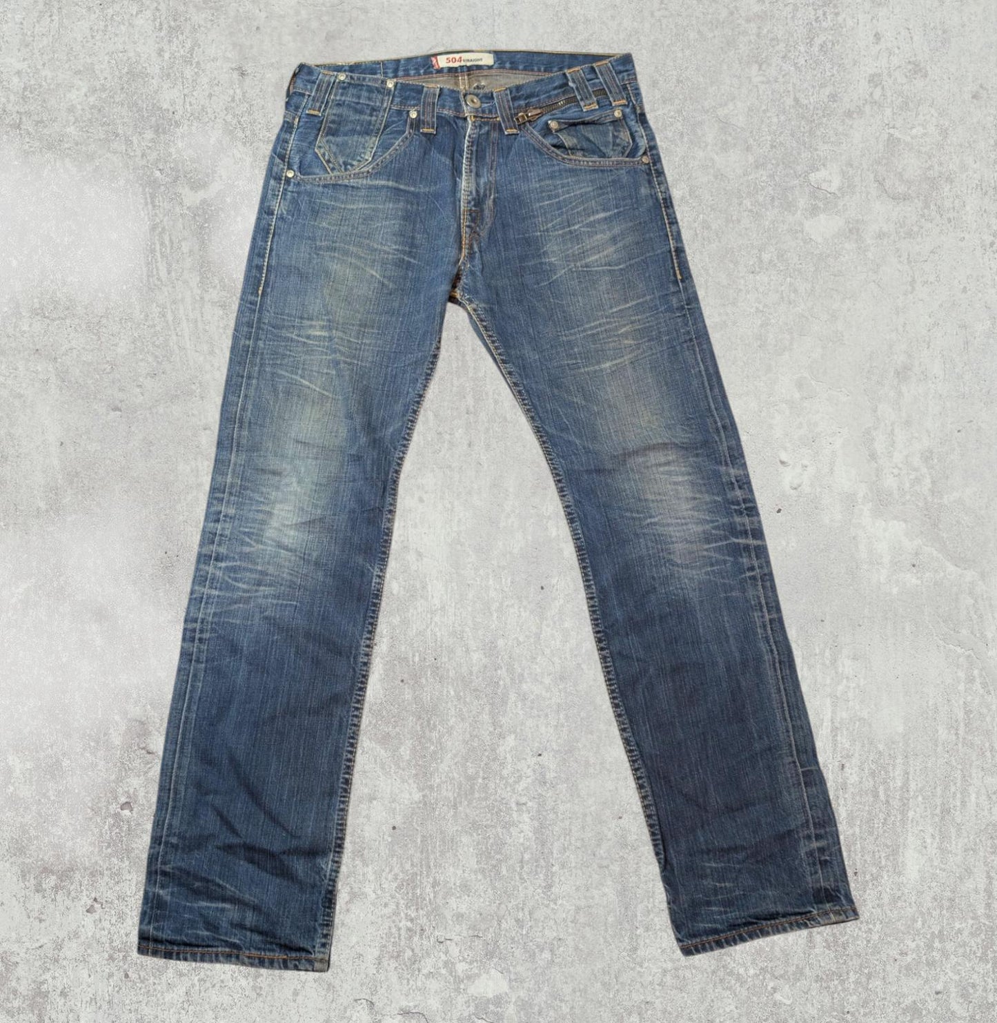 Levi's Men's Y2K Straight Jeans - Blue - Size 34W 31L