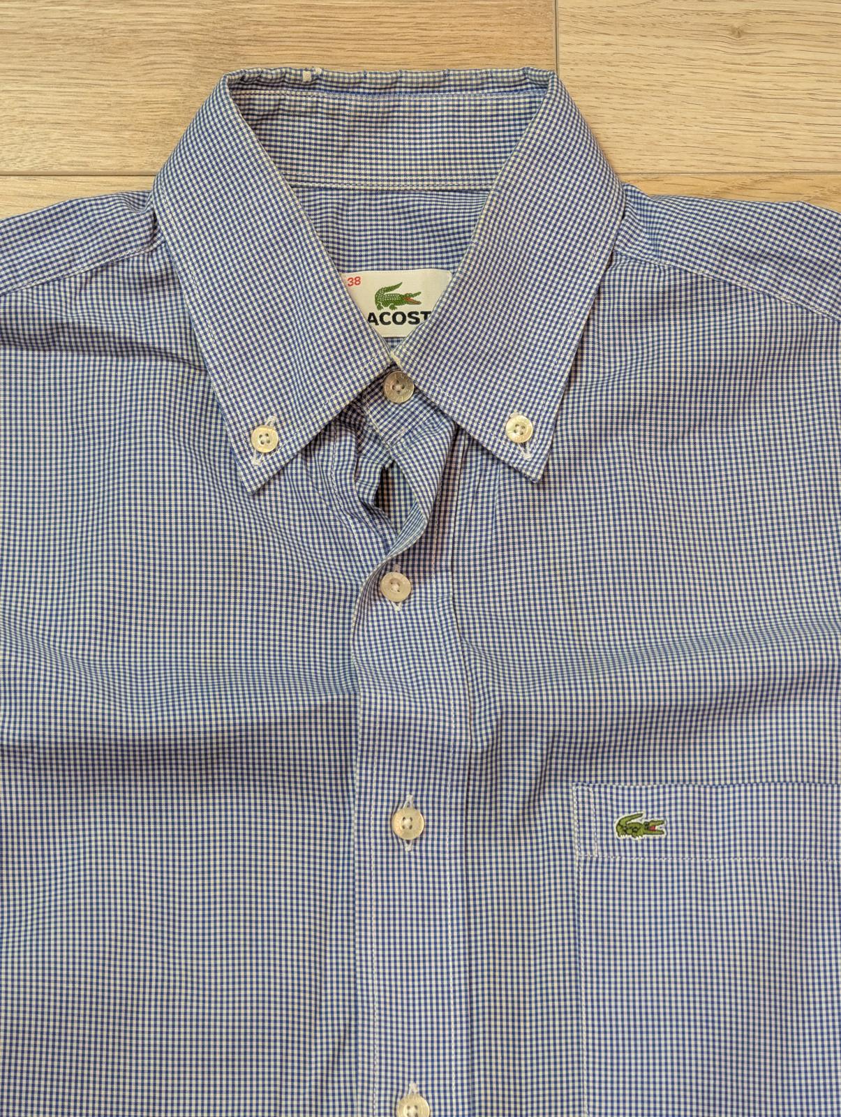 Lacoste Men's Check Shirt - Blue - Size Small