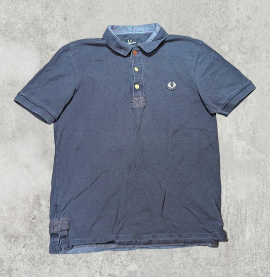 Fred Perry Men's Slim Fit Stockport Polo T Shirt - Navy - Size Medium