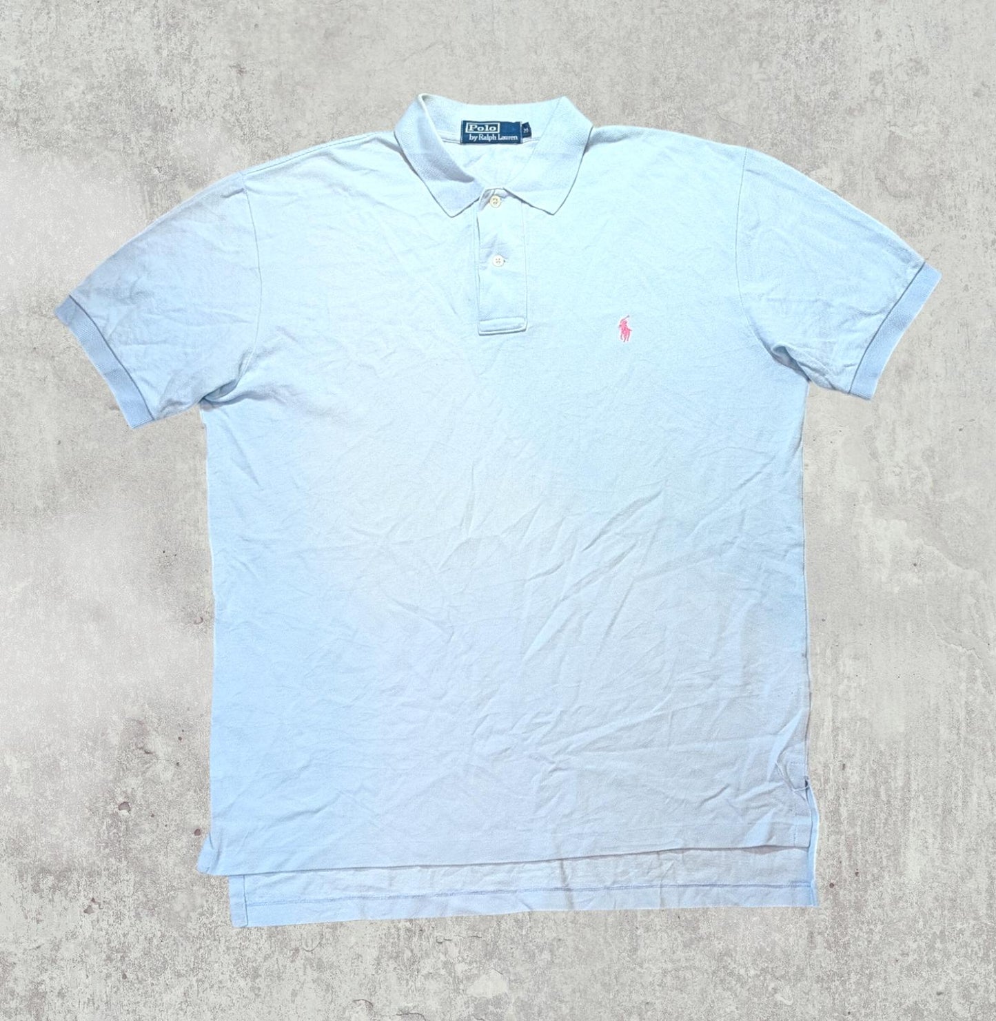 Ralph Lauren Men's Polo T Shirt - Blue - Size Medium